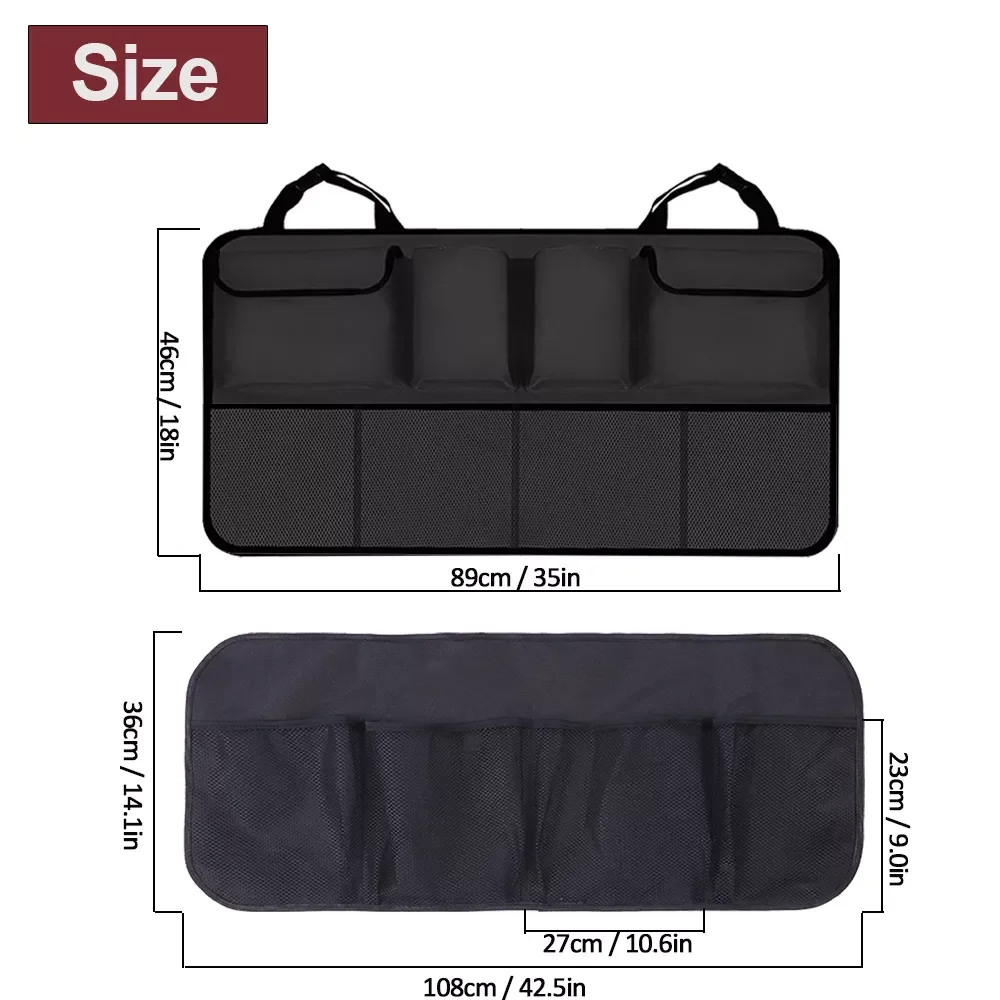 

Updated Car Seat Gap Filler Pockets PU Leather Auto Seats Leak Stop Pad Soft Padding Phone Cards Holder Storage Bags Organizers