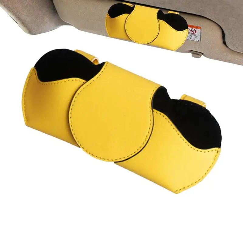 

Car Sunglasses Case Magnetic Eyeglasses Holder For Car Leather Eyeglasses Case Glasses Storage Box Sunglasses Holders