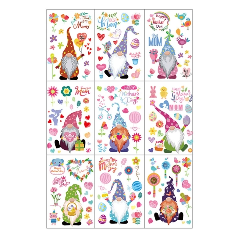 

9 шт., декоративные наклейки на окна «Гном»