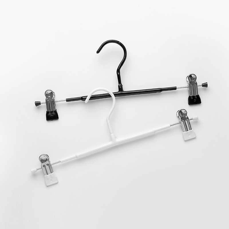 

Skirt Hangers - Trouser Hangers With Clips 10 Pack Clip Hangers Adjustable Non-Slip Hangers For Trousers Pants Clothes