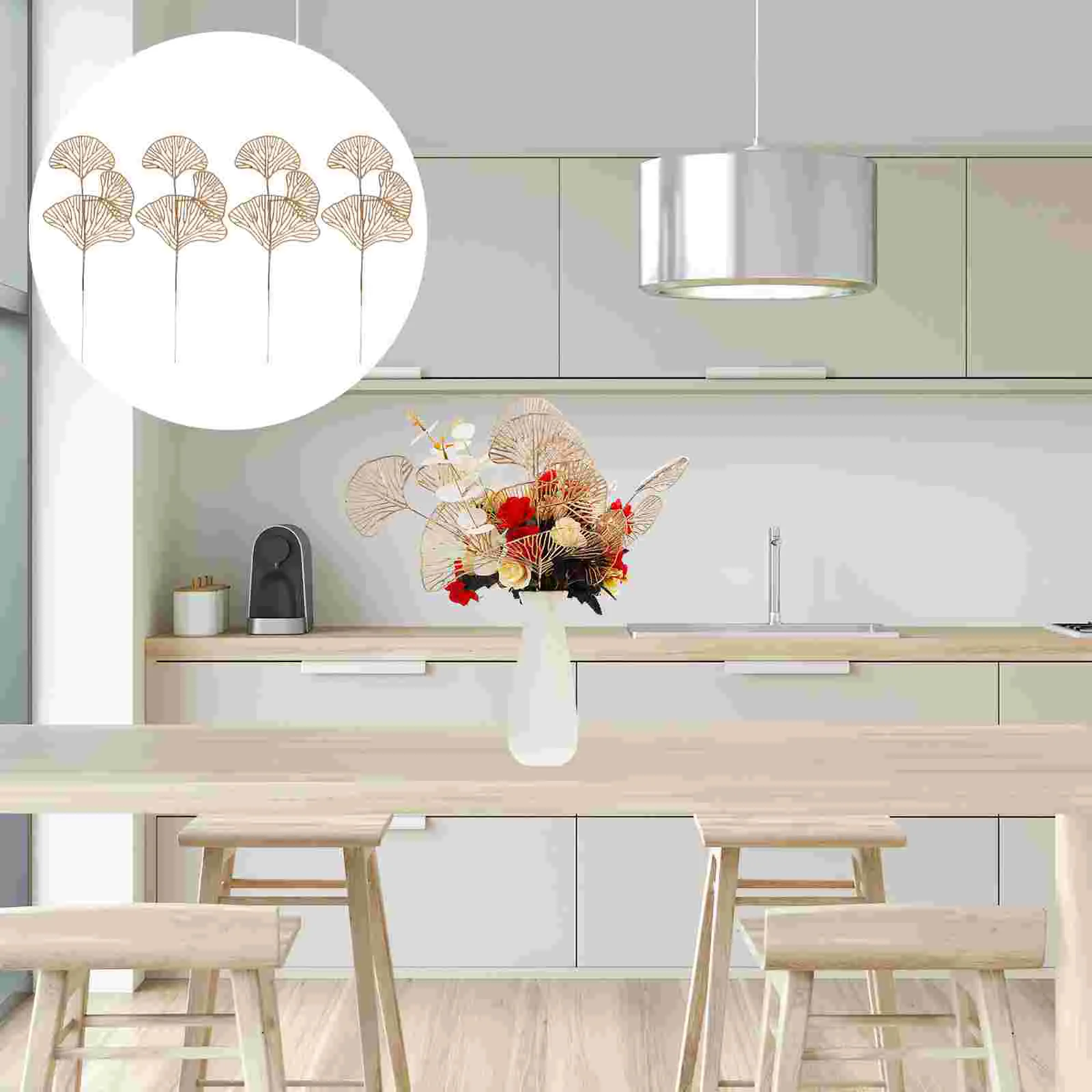 Искусственные пластиковые веерообразные лезвия 4 шт.