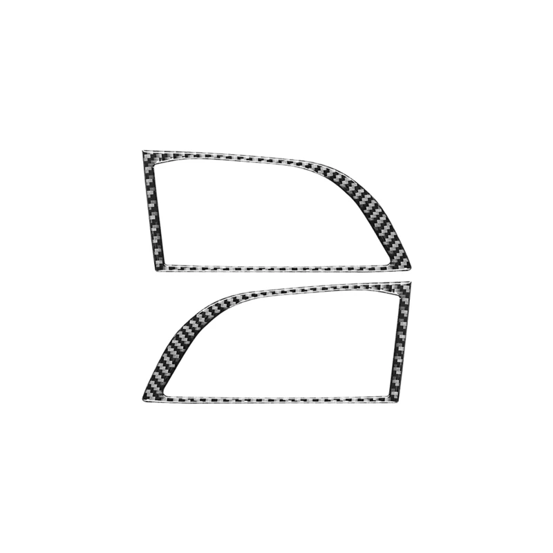 

2PCS Car Lamp Headlight Trim Frame Decorative Cover Stickers Carbon Fiber Replacement For Toyota Land Cruiser Prado 2003-2009