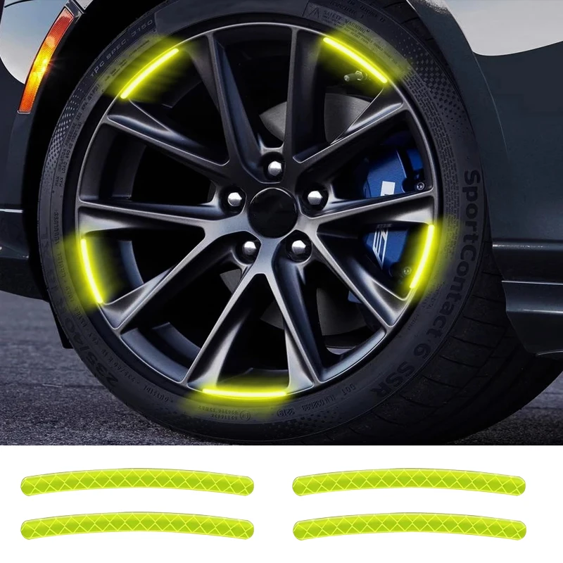 

Car Wheel Hub Reflective Sticker Tire Rim Reflective Strips