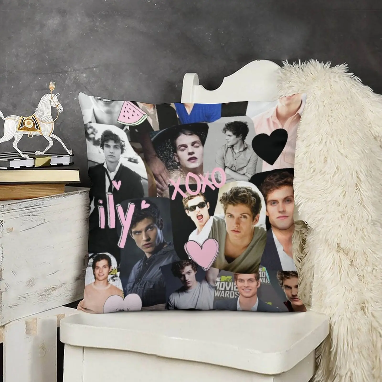 Декоративные подушки с коллажем Daniel Sharman рождественские украшения 2025 Чехлы для