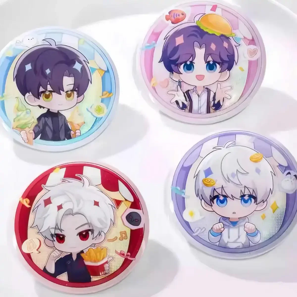 Аниме Love and Deepspace сильус рафайель Ксавье зайне Косплей мультяшный значок Защитная