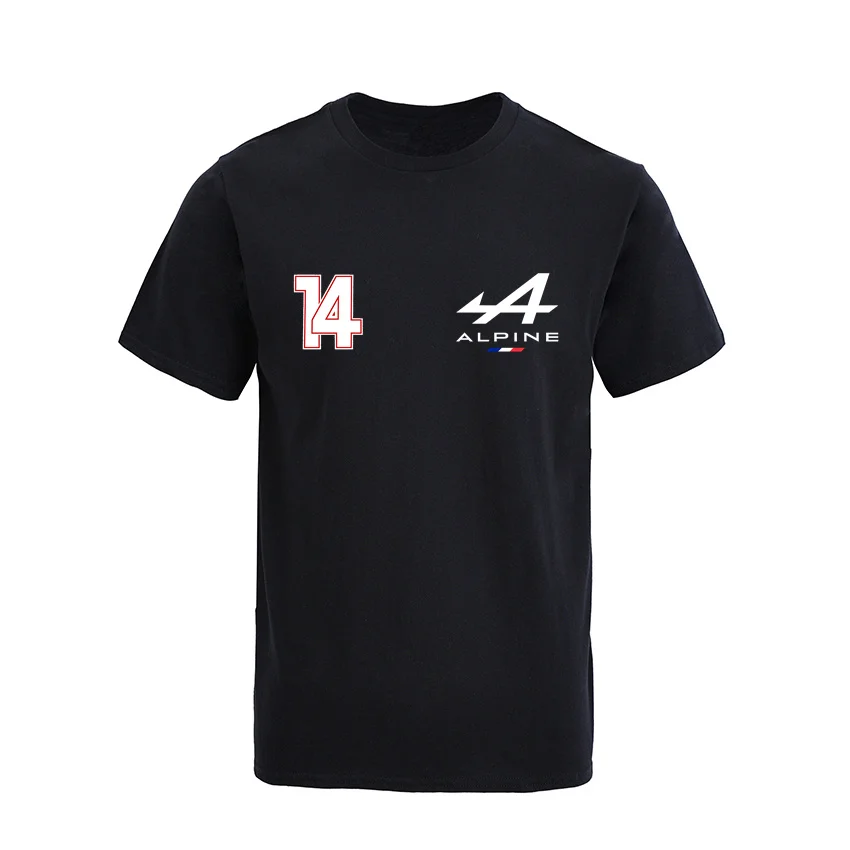 

Новинка лета 2022, футболка F1 для мужчин, официальная версия, формула One, альпийская команда Алонсо, гоночный топ с коротким рукавом, Мужская фу...