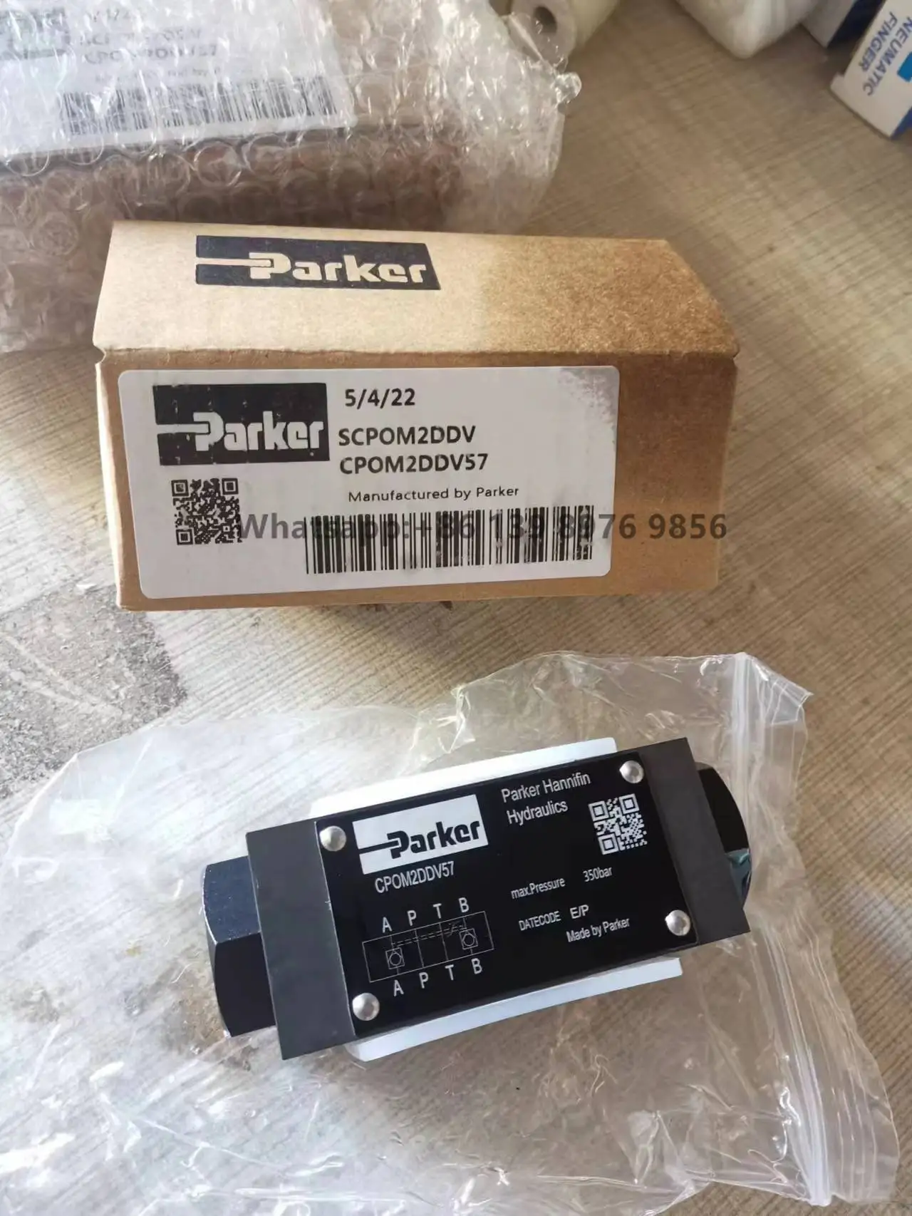 

Гидравлический контрольный обратный клапан Parker CPOM2DDV56 CP0M2DDV56 CPOM2 DDV 56 CPOM2DDV57 SCPOM2DDV