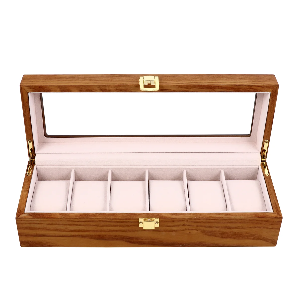 

Watch Box Case Display Organizer Storage Wooden Holder Jewelrymenvintage Slot Slots Tray Cases Mens Showcase Carrying Pillow