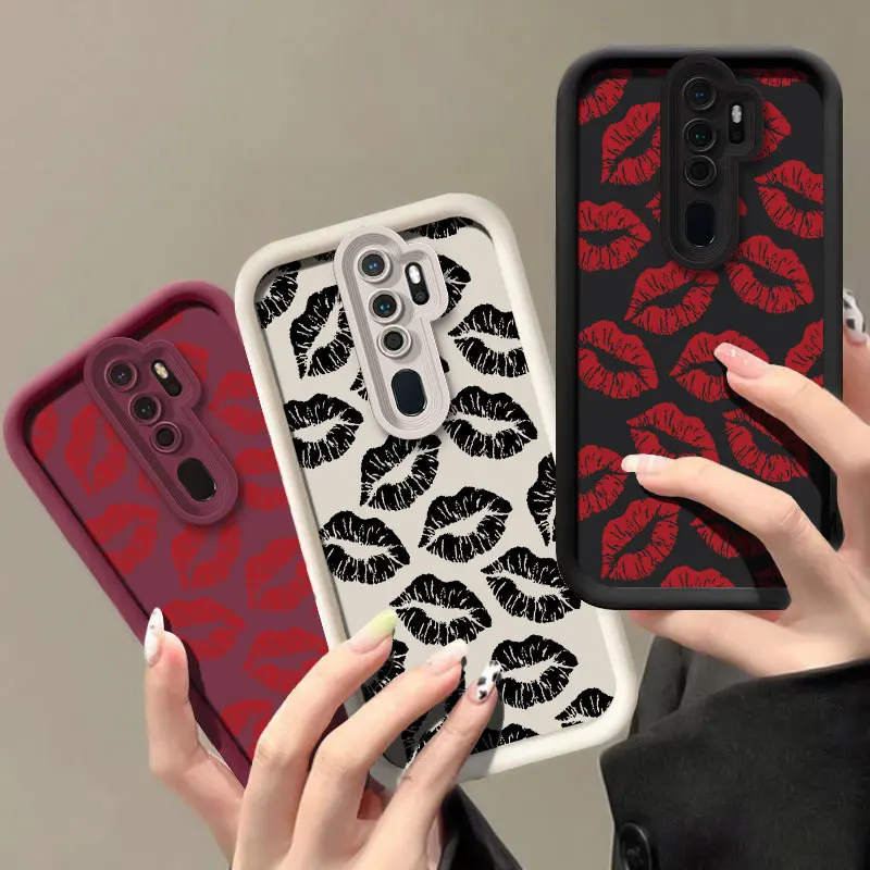 Сексуальные красные губы с принтом в виде поцелуев для OPPO Realme Narzo 60X 30A 20A 50A 50i Prime