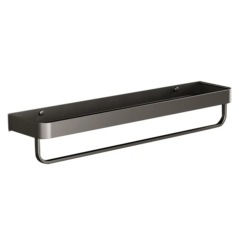 

Bathroom Storage Rack Gun Gray Toilet Wall-Mounted Storage Rack Toilet Punch-Free Simple Towel Rack