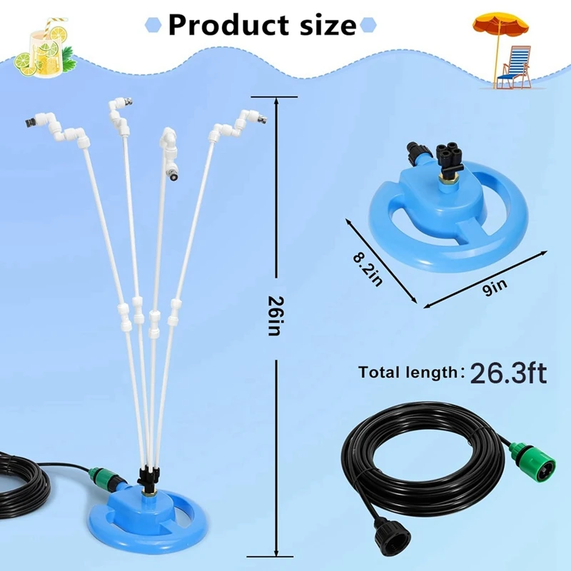 Стационарные Распылители для Наружного Патио Портативная Стационарная Система