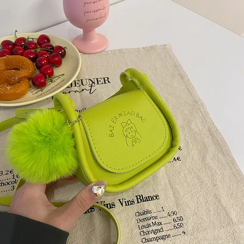 Personality Temperament Children Mini Small Bag Female Contracted Design Cross-Body Bag Hand Carry Underarm Saddle Bag M876