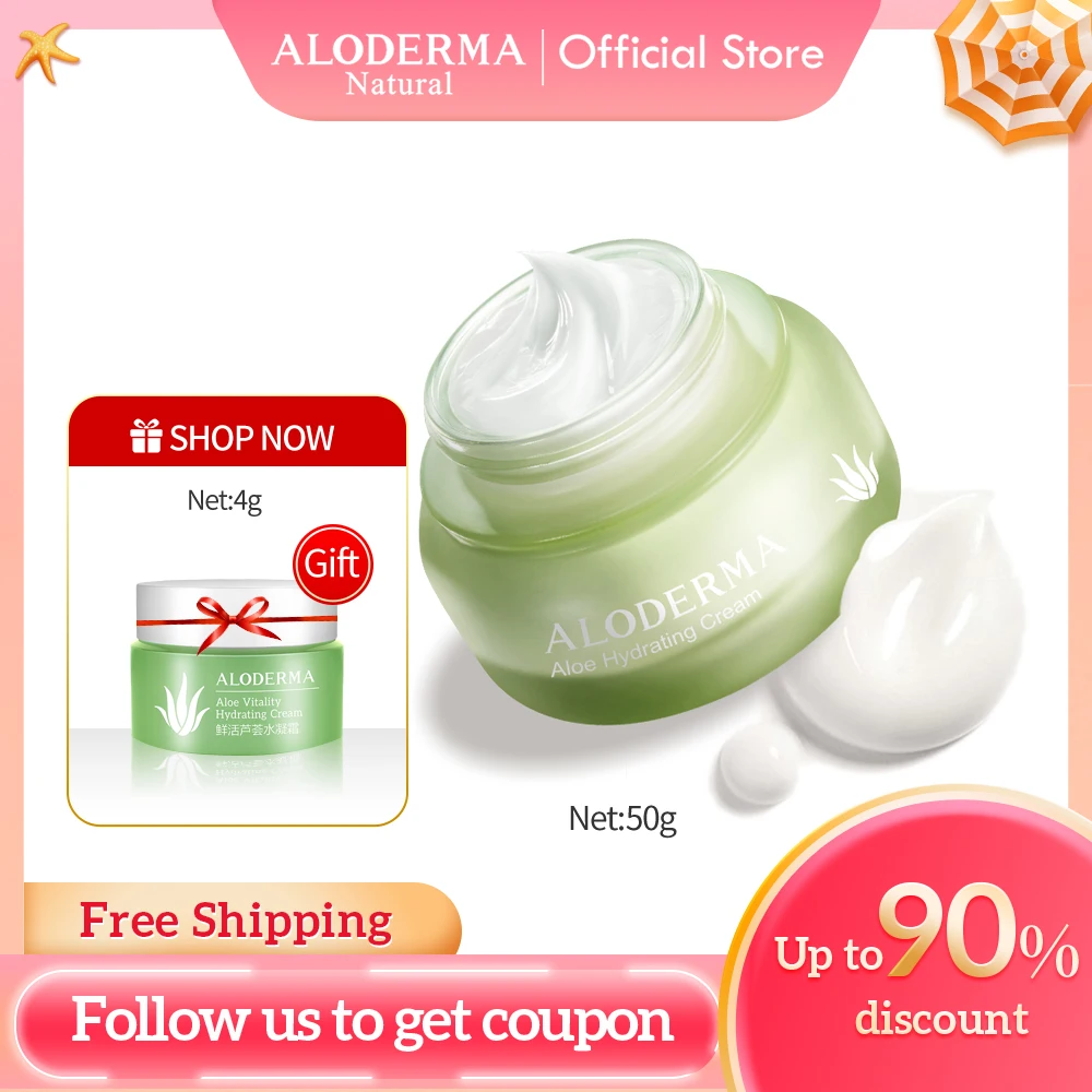 Aloderma Hydrating Cream Deep Hydration and Skin Loving Botanical Nutrients, All Day Hydration to Lock in Moisture