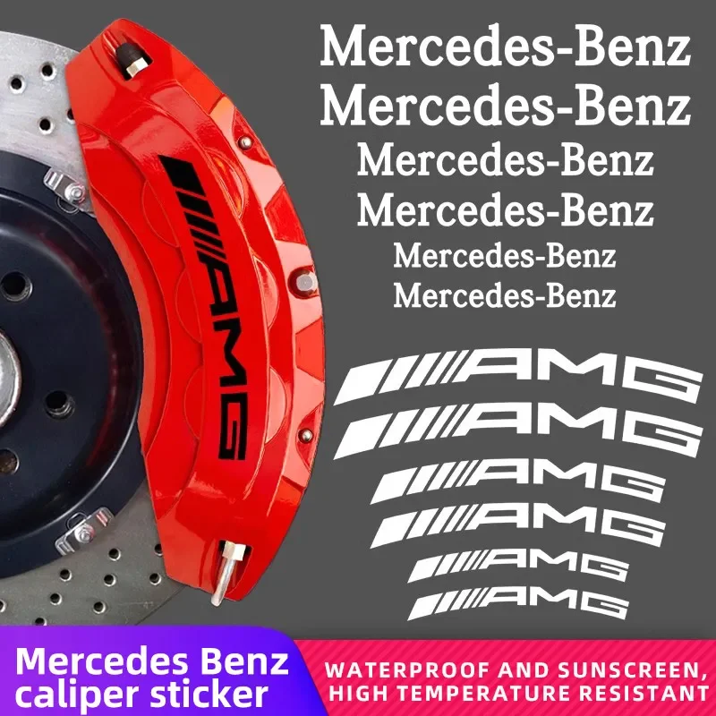 6 шт./компл. изогнутый автомобильный плоский белый черный логотип AMG эмблема
