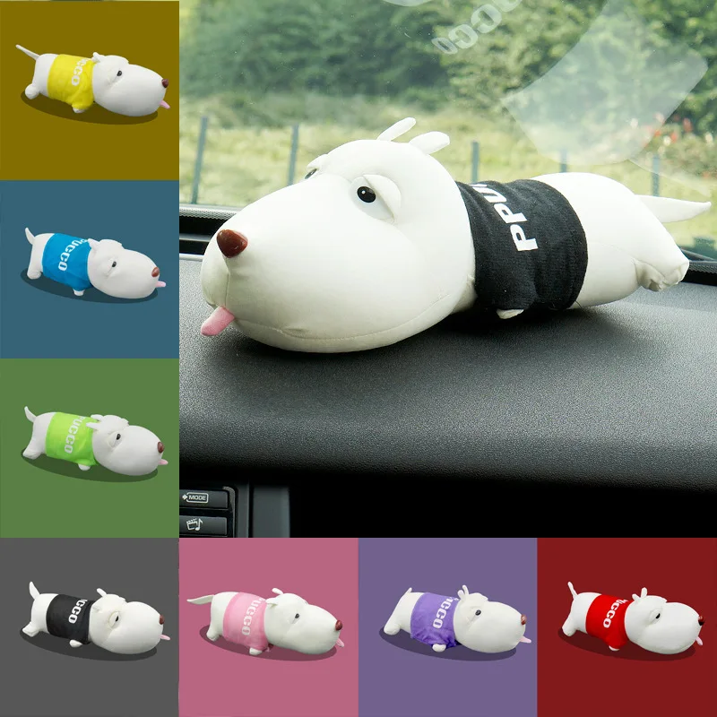 

Car Decoration In Addition To Taste Large Bamboo Charcoal Package Long Mouth Dog 31CM Cute Car Accessories