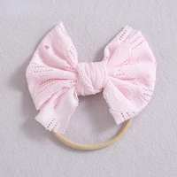 2022 cute new baby bow hairband thin headband bow for newborn baby toddler girl hair accessories elastic kids headband wholesale