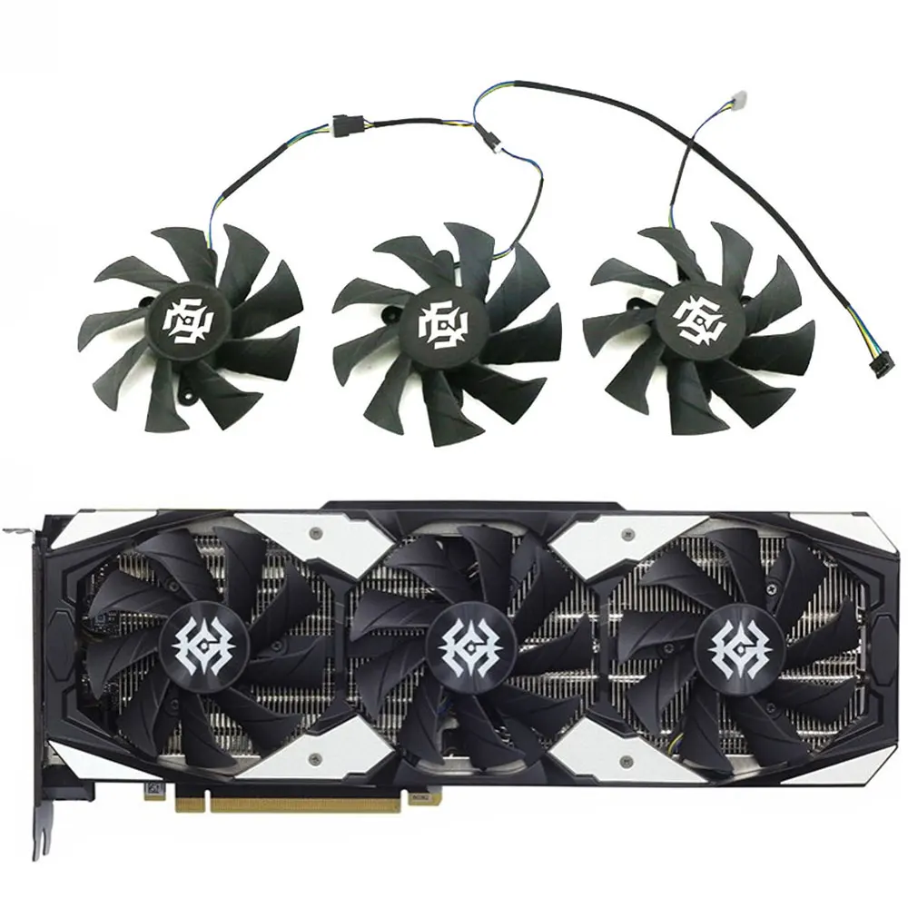 Новый 3FAN/1 комплект 87 мм 4PIN GA92S2H RTX 2080 Стандартный вентилятор GPU, для ZOTAC GeForce RTX 2070 2080 2080Ti