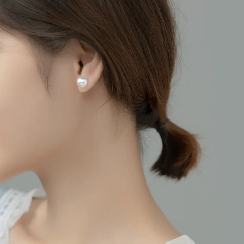 

Женские серьги-гвоздики из серебра 925 пробы, с пресноводным жемчугом