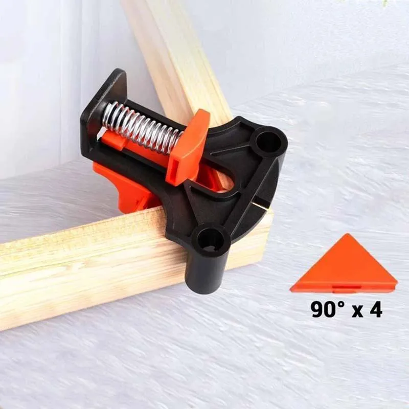 

4 шт., угловые зажимы для работ по дереву, 90 градусов