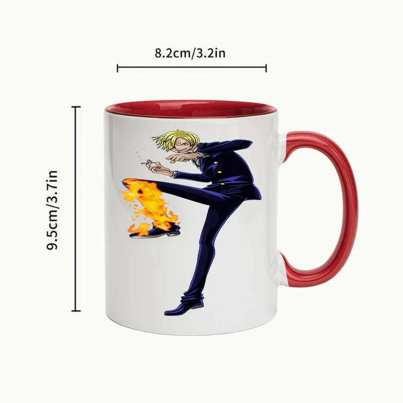 1 шт. аниме ONE PIECE мультфильм Луффи Ророноа Зоро керамическая кружка Sanji Kawaii Ctue