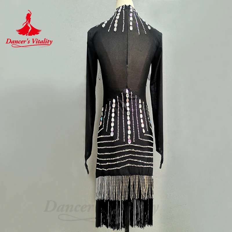 Платье для латиноамериканских танцев выступлений женщин Rumba Chacha Танго