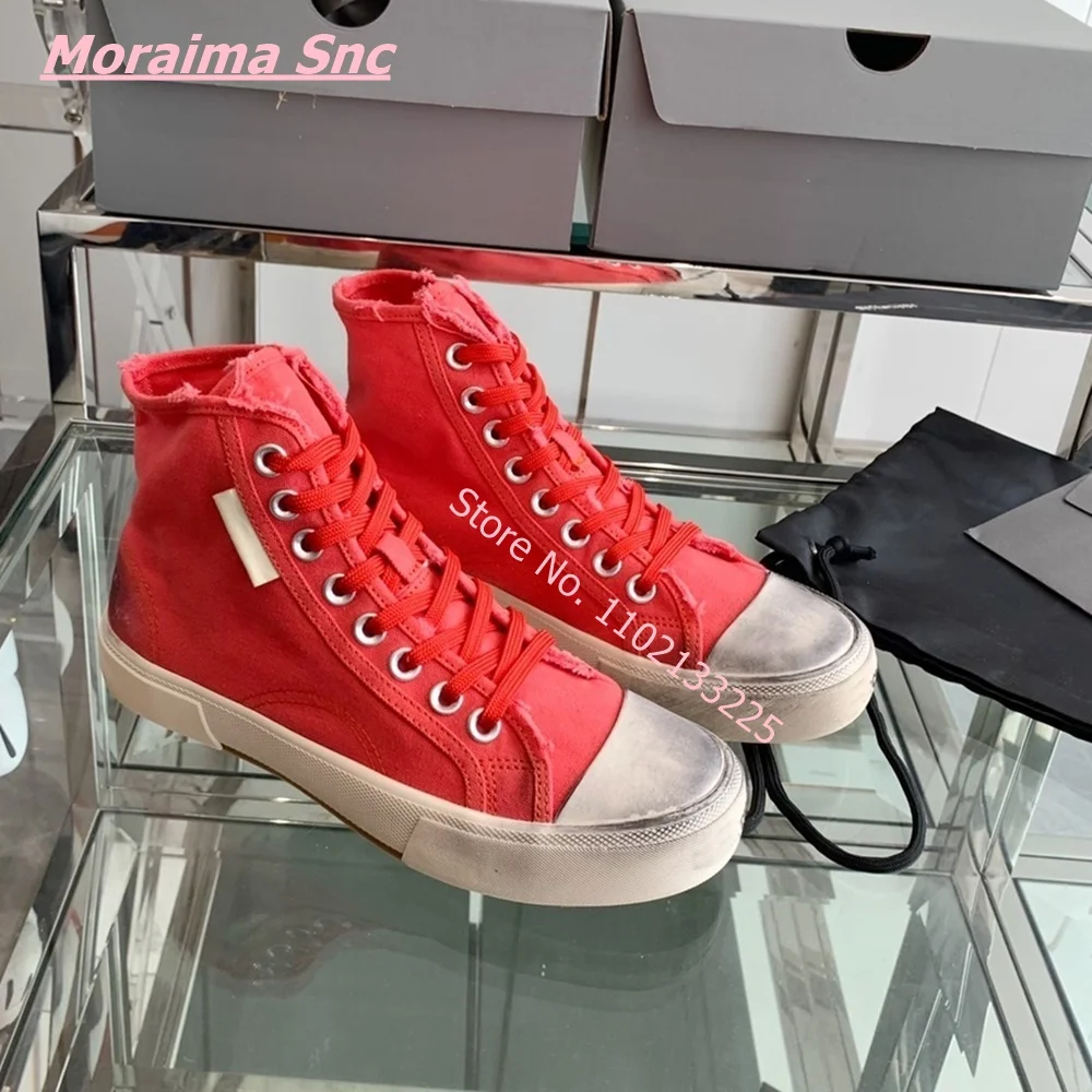 New Brand Canvas Women's Sneakers Lace Up Round Toe Comfort  Luxury Brand Design Free Shipping Vintage Retro Solid Couple Shoes