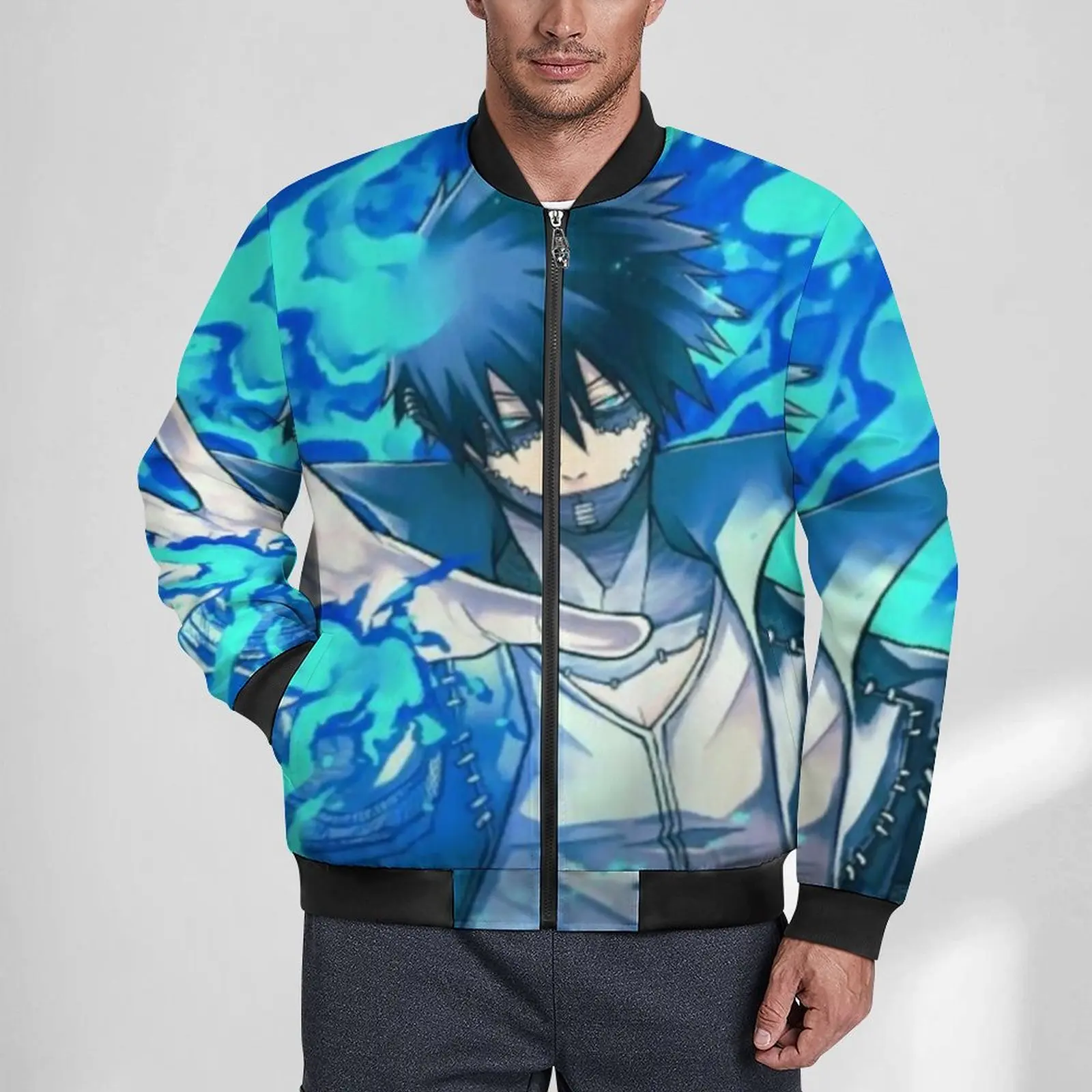 

Повседневные куртки My Hero академия, с принтом аниме Dabi, водонепроницаемые ветрозащитные мужские пальто, дизайнерская Осенняя уличная Свободная куртка, женская