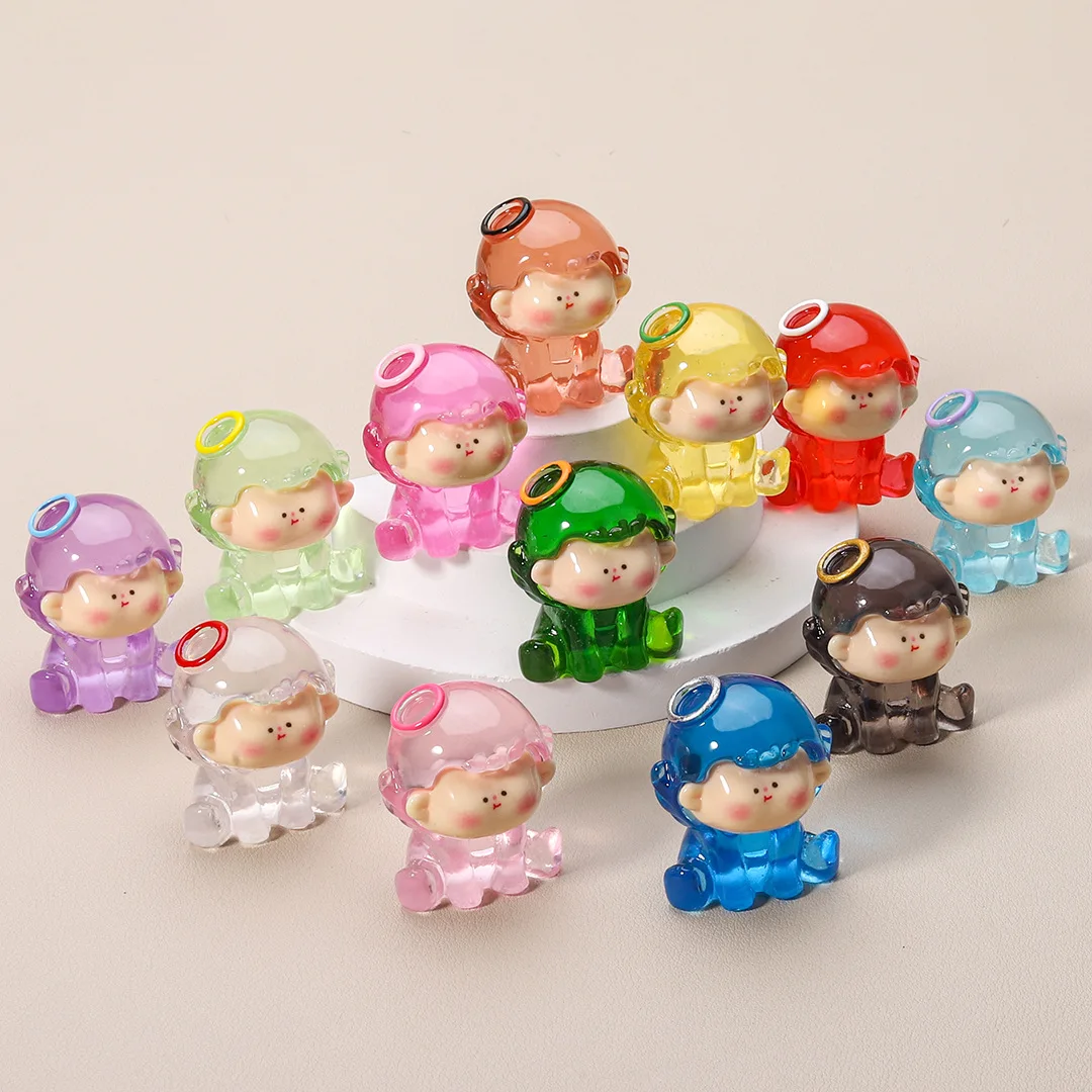 6 шт. новые мини-светящиеся подвески из смолы материалы для самостоятельного