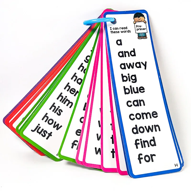 Набор из 25 шт. 220 карт Dolch Sight Words Lists перезаписываемые детские обучающие пособия