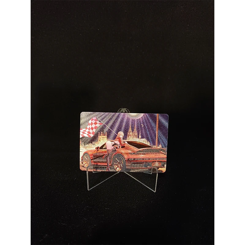 Zero Two Diy самодельная карта Kitagawa Марин аниме персонажи Бронзирующая игра коллекция