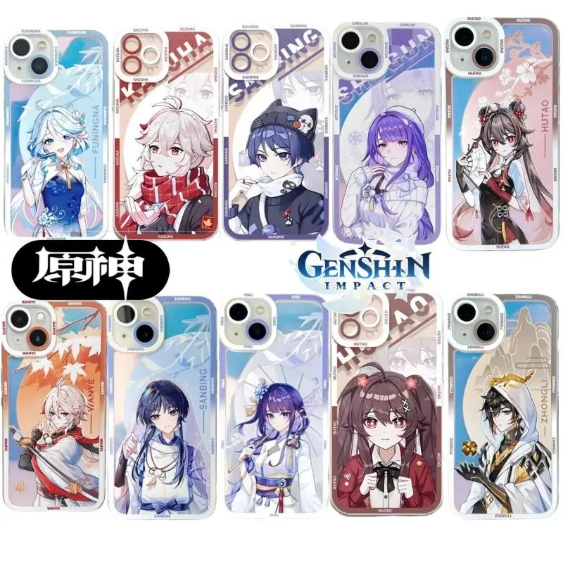 Чехол для Realme C53 C51 C55 C35 C21Y C25Y C15 C20 C33 C30 C11 2021 5 5i 6i 5SBPro Cover Game Genshin Impact