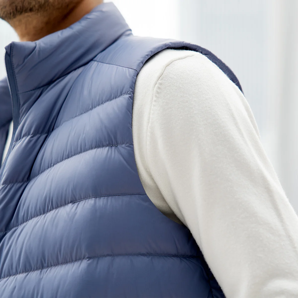 TANBOER Filling Power 600+ Anti-wrinkle Winter Vest Packable 90% Duck Down Sleeveless  Jakcet TF216023