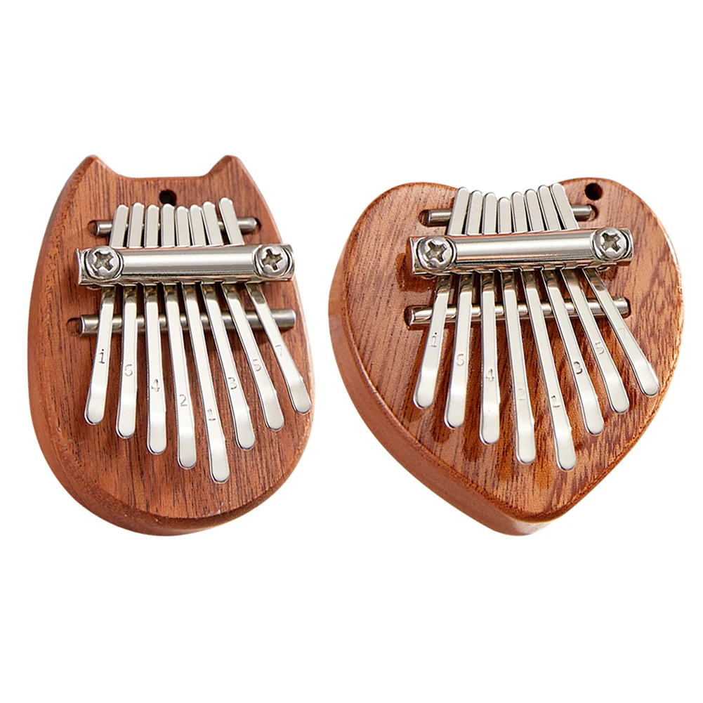 

Mini 8 Keys Kalimba Portable Sapele Wood Thumb Piano Musical Instrument Gift Finger Piano for Children Adults Beginners