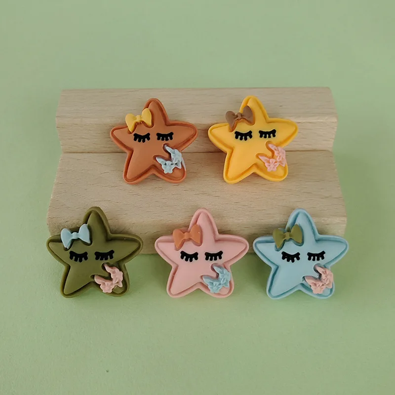 

10pcs 19x17mm Cute Pattern DIY Crafts Scrapbook DIY for Home Decor Natural Resin Ornaments Accessories Embellishment