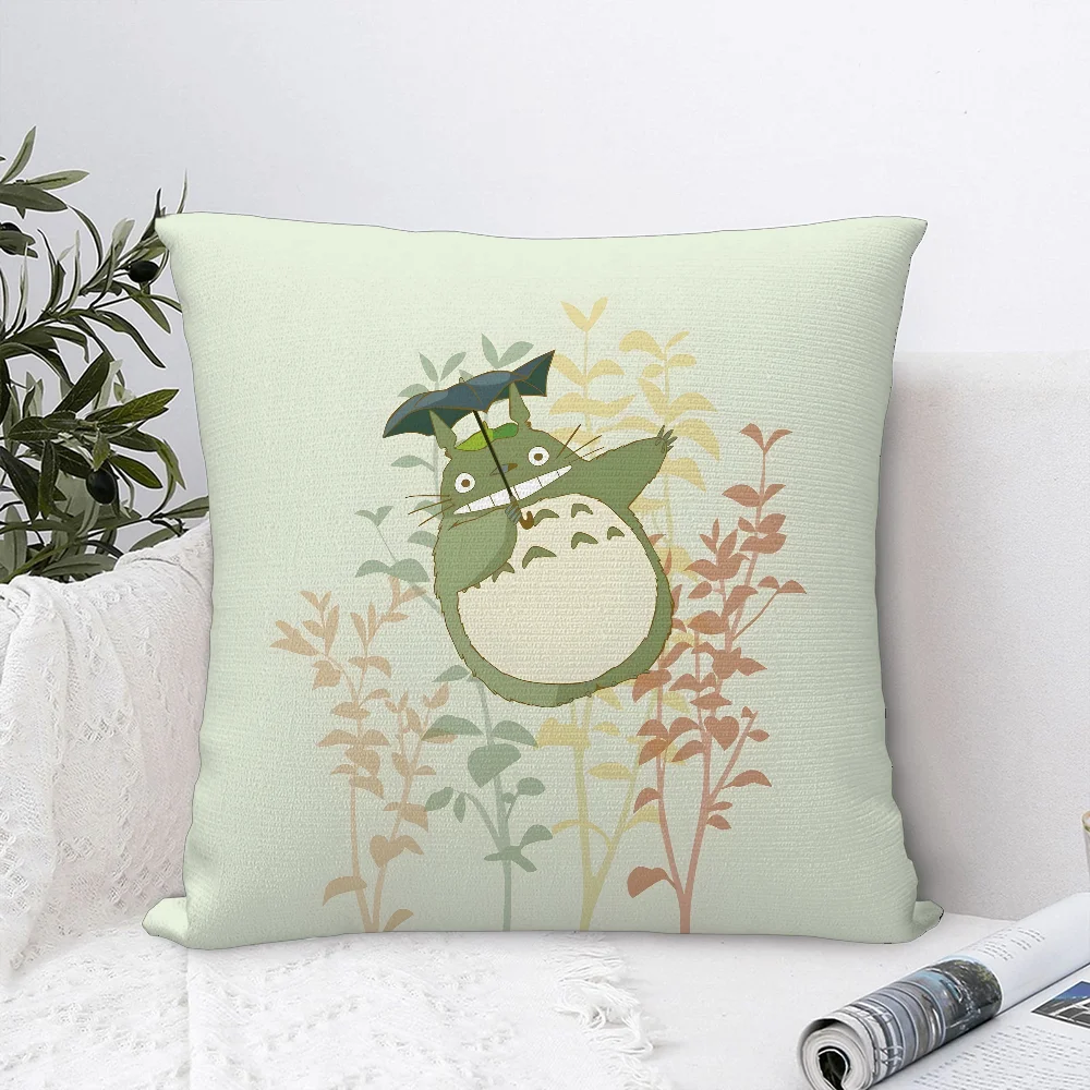Аниме T-TotoroS Kawaii наволочка из плюшевой ткани мягкая двухсторонняя с принтом