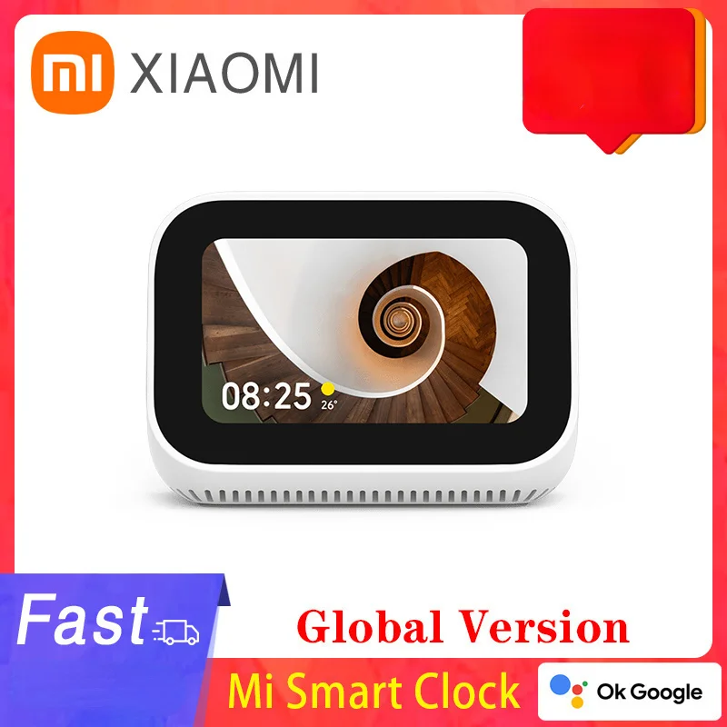 Купи Mi – Portable Smart Clock, Global Version, 3.97 Inch Touch Screen, Google Music, Bluetooth, Speaker Control, Home Devices Best за 11,222 рублей в магазине AliExpress