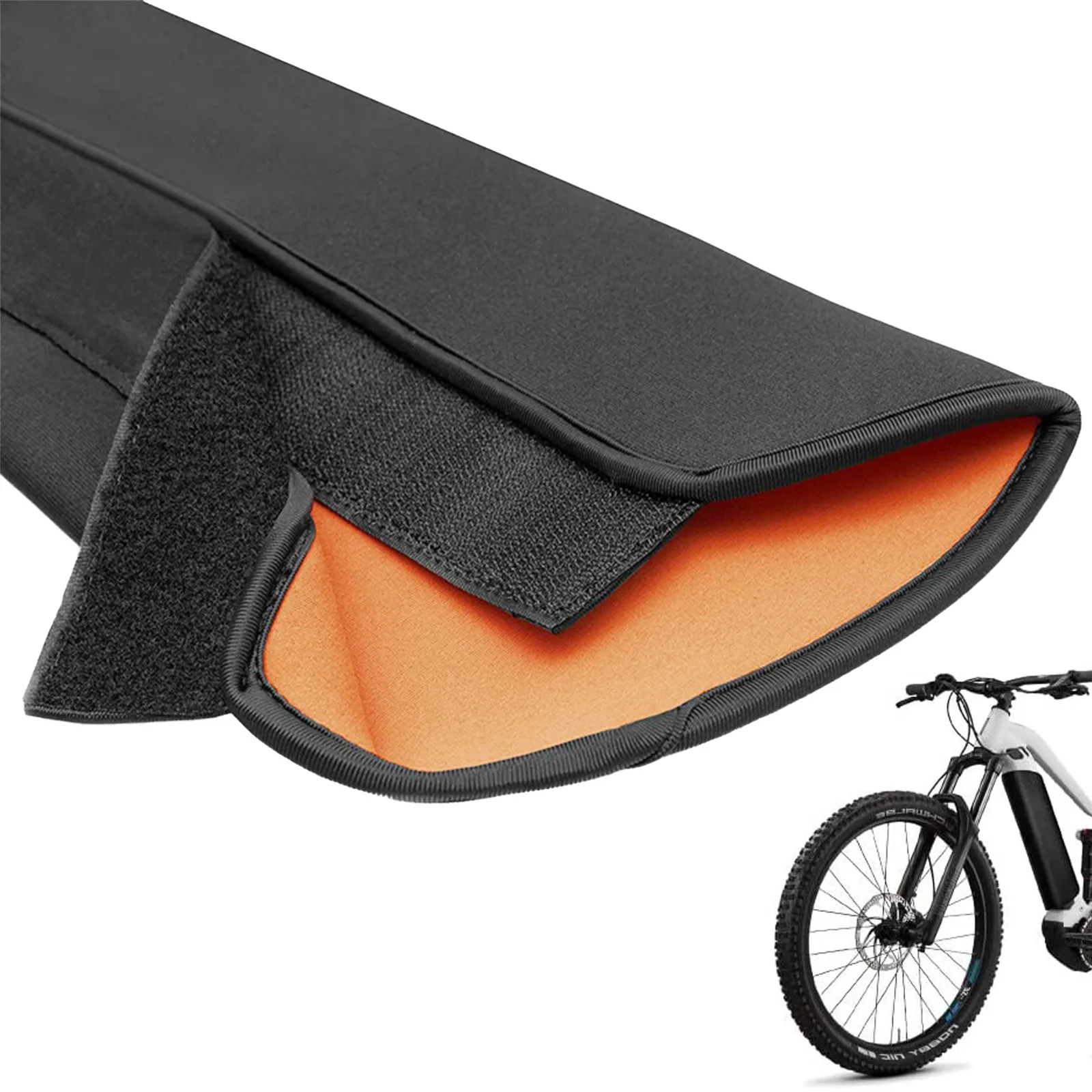 

Высококачественный защитный чехол для аккумулятора электронного велосипеда Защита аккумулятора черный + оранжевый пылезащитный эластичный материал для электрических велосипедов