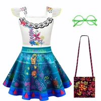 kids princess dresses encanto costume girls mirabel cosplay costume sets children birthday party carnival costumes 3 12 years