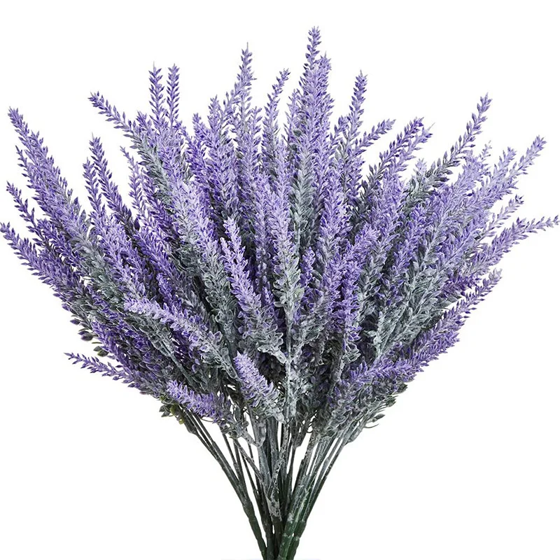 

1 bouquet Provence Lavender Artificial Flowers High Quality Flower For Home Vase Decor Grain Decorative Fake Plant silk flowers