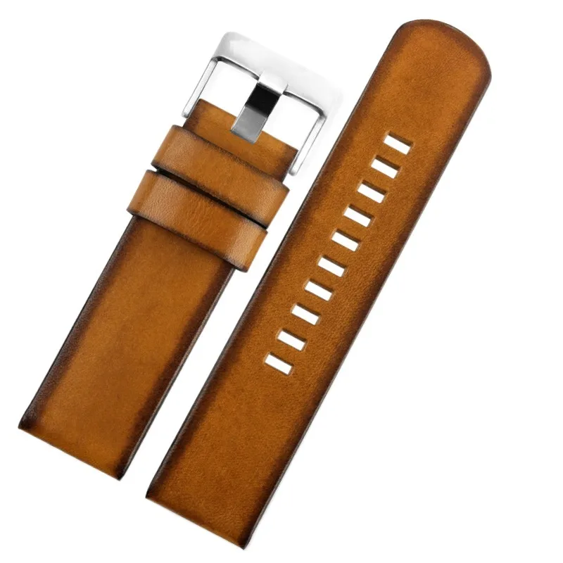 

Genuine Leather Strap Bracelet Watch Band For Diesel Dz4318 7334 4343 Stainless Steel Men 22mm 24mm 26mm 28mm