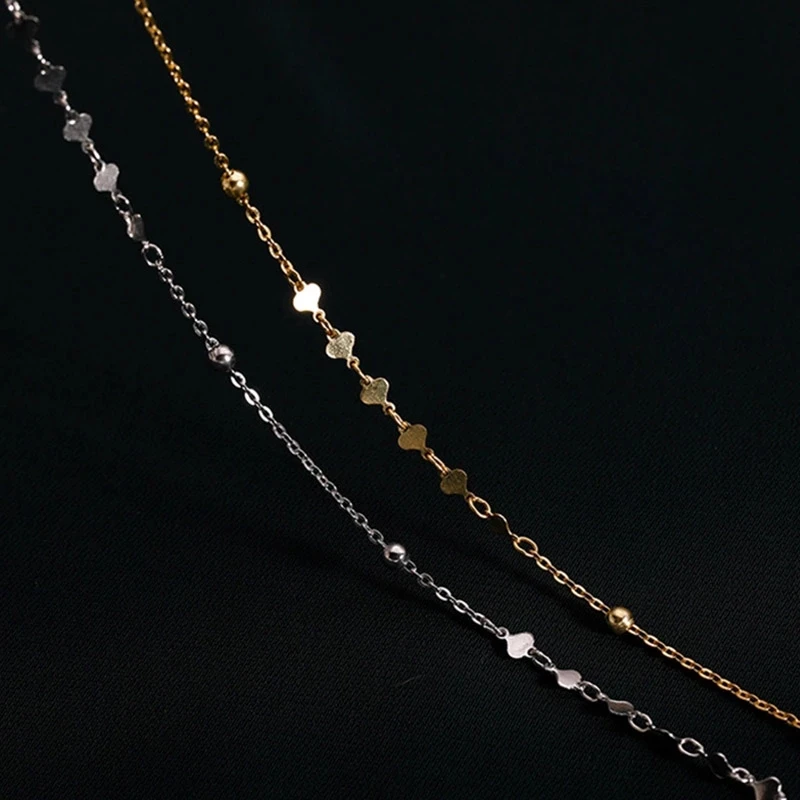 Женское колье-чокер из серебра 925 пробы с цепочкой до ключиц |