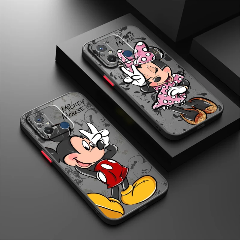 

Cartoon Minnie Mickey Cute For Xiaomi Redmi 12 12C 10 11A 10X 10C 9C 9A 9AT 9 8A 8 Frosted Translucent Hard Phone Case Fundas