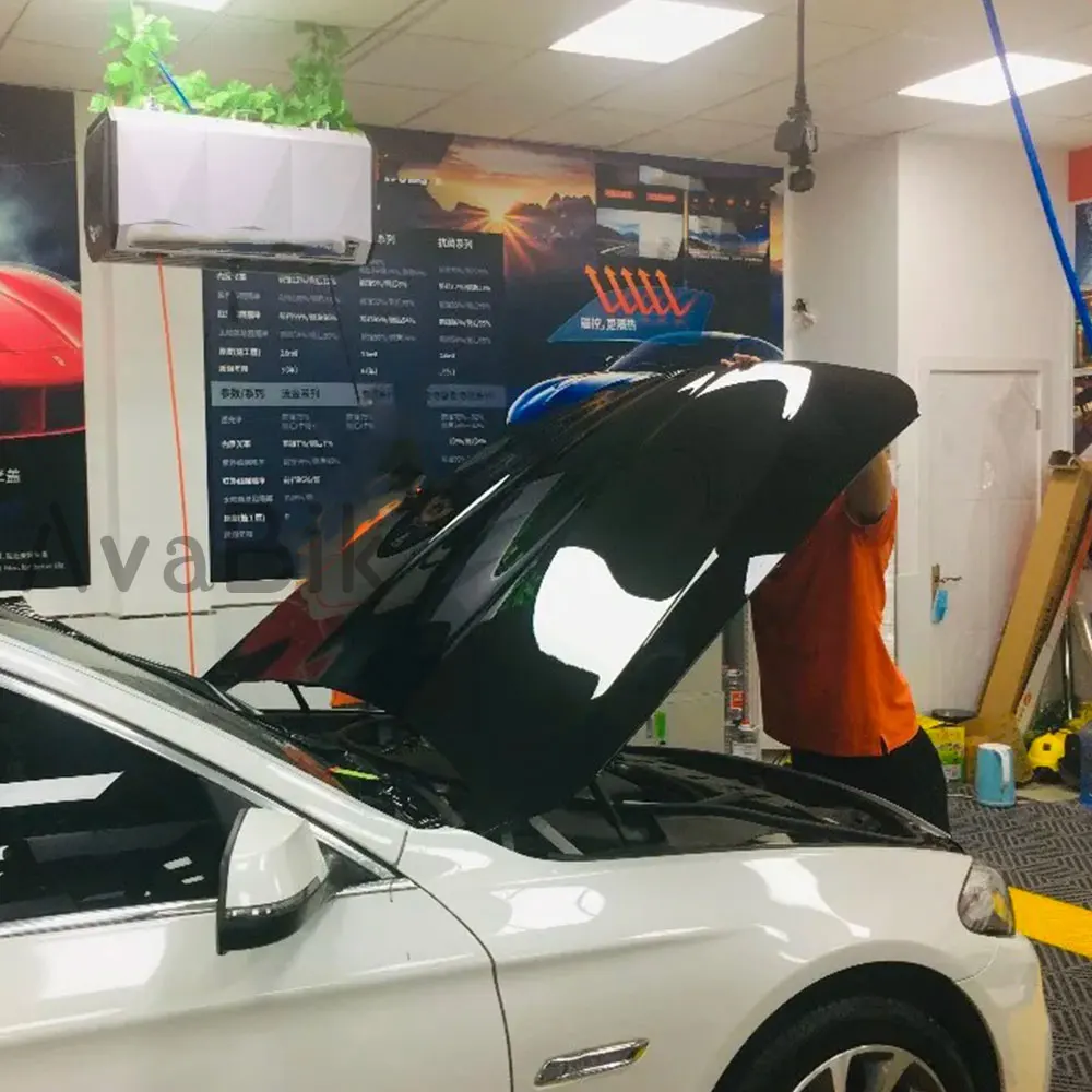 Самовосстанавливающаяся PPF 1X1 5 м глянцевая черная защитная пленка из ТПУ для