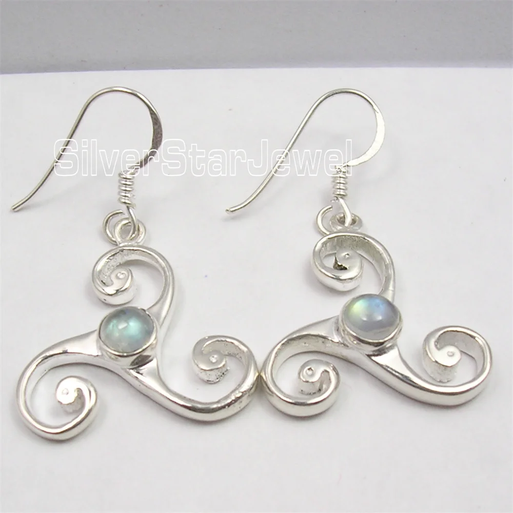 

Many Color Semi-precious Stone Classic STYLE Dangle Earrings 1.5"