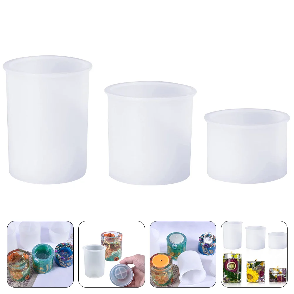 

Molds Resin Holdersilicone Cylinder Diy Pot Pen Epoxy Flower Cup Casting Plantercraftplant Supplies Candlestick Making Votive