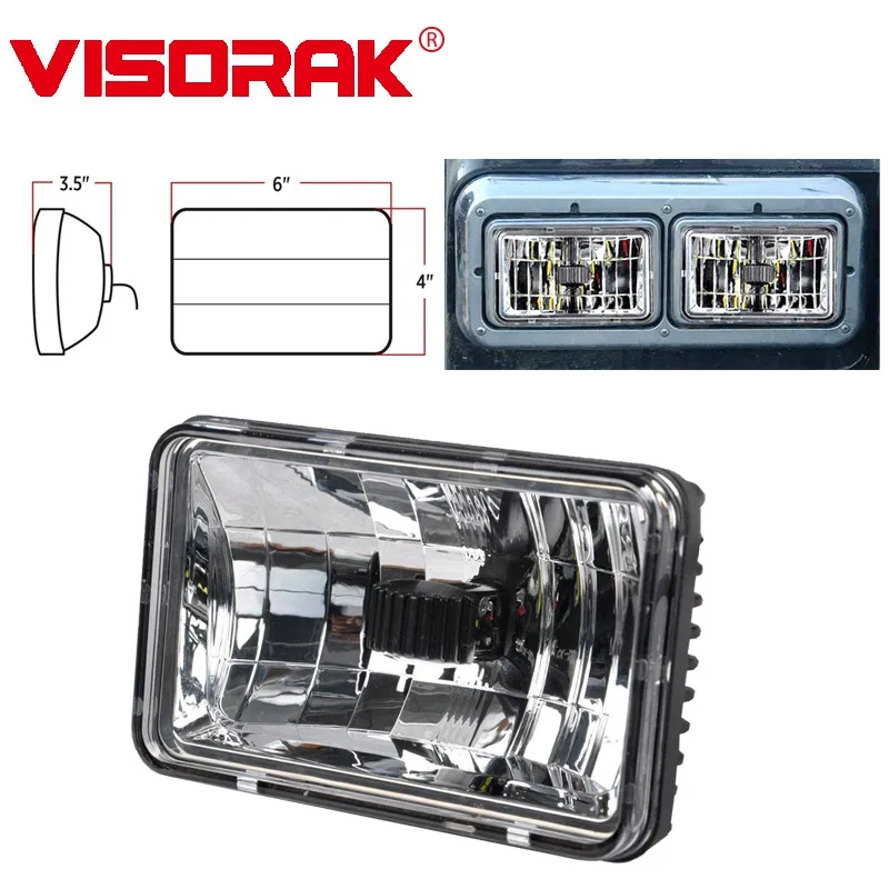 

VISORAK 4x6 5x7 5 Inch Spot SUV LED Work Head Lamp For 4x4 Car Truck Van Bus Nissan Hummer Toyota Jeep Ford Lada Niva Defender