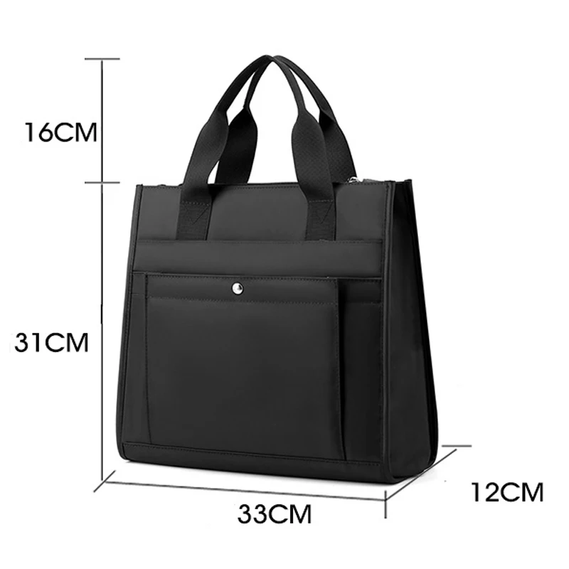 briefcase bag for women men file bag for document a4 big