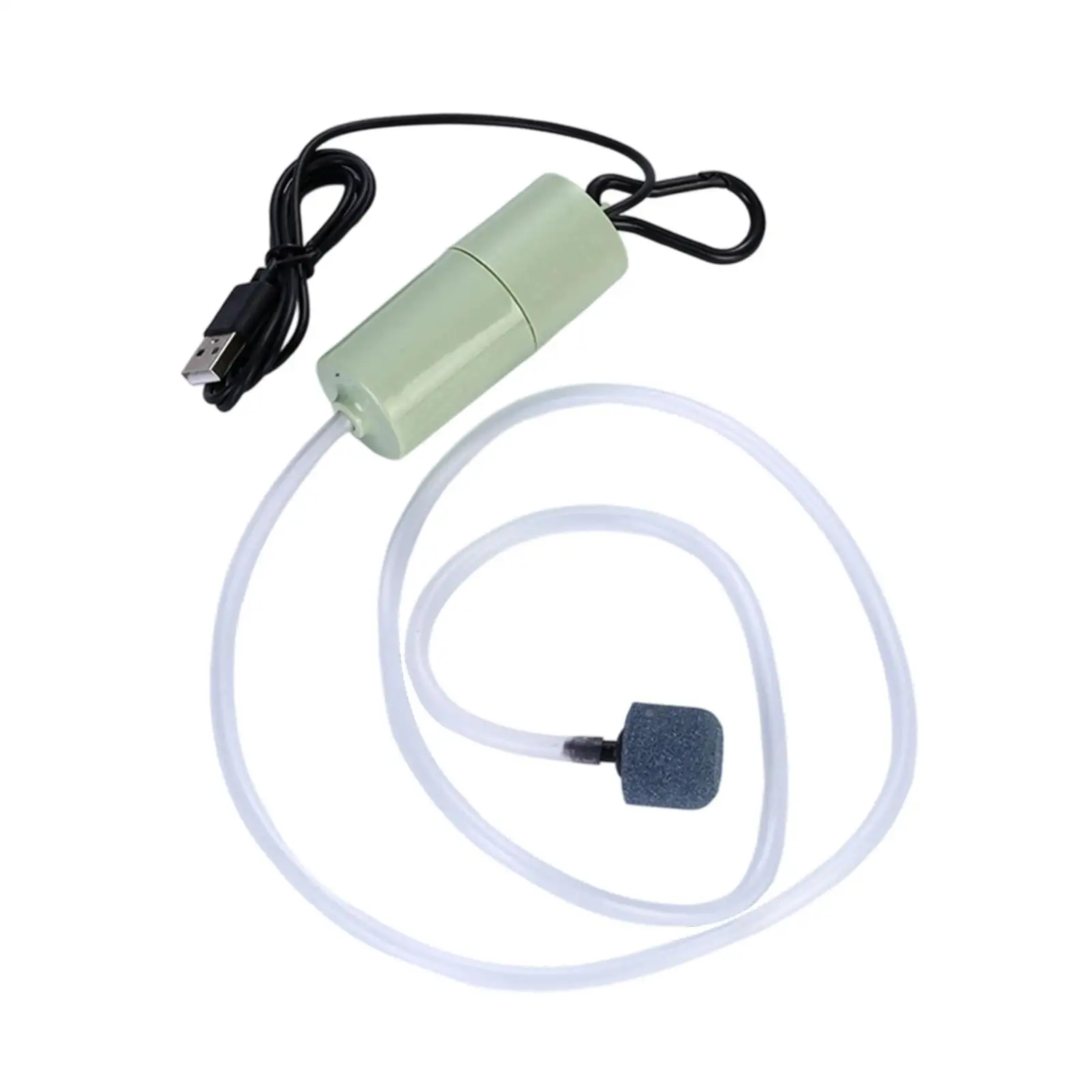 Фото Мини USB-насос для аквариума, бесшумный аэратор, комплект для насыщения воды кислородом, оборудование для аквариумов №3