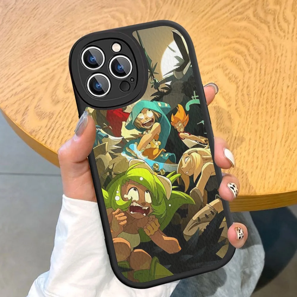 Чехол для телефона W-wakfu Game жесткий кожаный чехол iPhone 14 13 12 Mini 11 Pro Max Xs X Xr 7 8 Plus чехлы