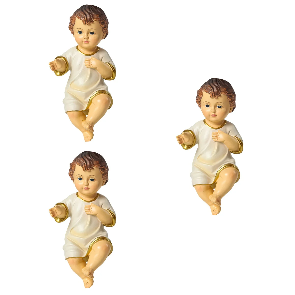 

Baby Jesus Resin Statue Religious Figurine Model Decor Figure Nativity Figurines Adornment Holy Child Sculpture Catholic Gifts